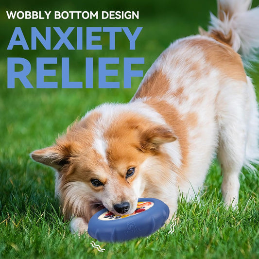 Dog Lick Bowl, Bestalk Wobbly Freeze Bowl Enrichment Feeder for Dogs, Anxiety Relief Lick Mat Puzzle Toy for Distraction, BPA Free Silicone, Dishwasher Safe(Rose,S)