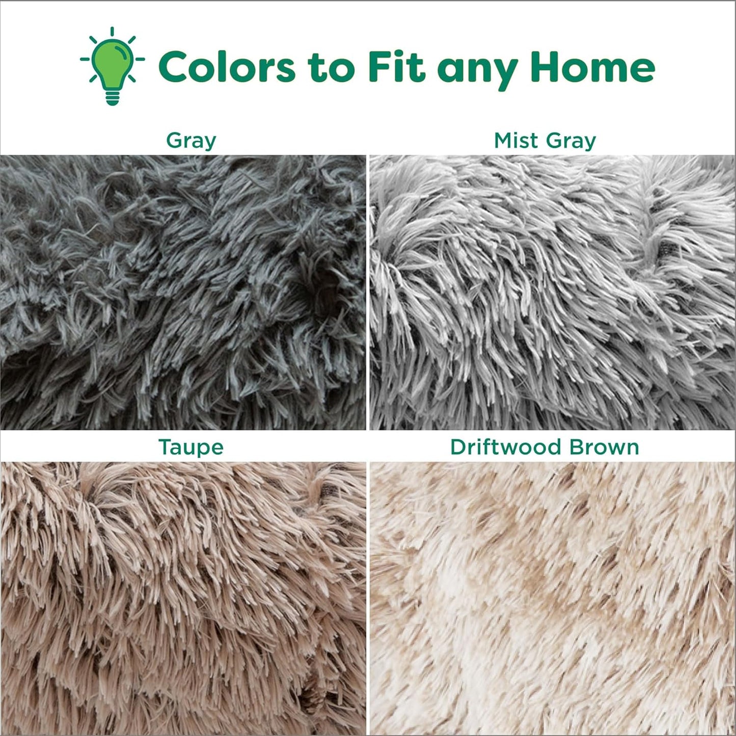 FurHaven Waterproof Throw Blanket For Dogs & Indoor Cats, Reversible Protective Pet Blanket, Extra Large, Long Faux Fur & Velvet, Mist Gray