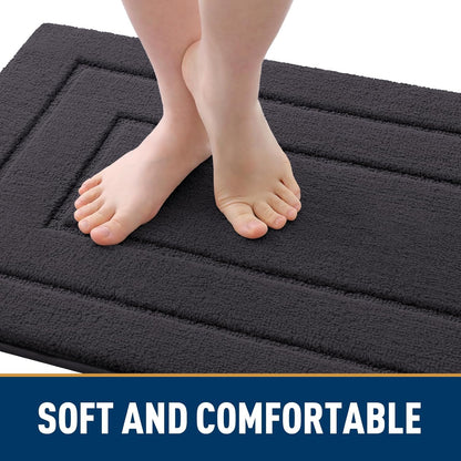 Smiry Dog Door Mat for Muddy Paws, Absorbs Moisture and Dirt, Low-Profile Entryway Mat with Non-Slip Backing, Entry Indoor Outdoor Doormat for Inside Floor (30x20 Inches, Grey, Striped)