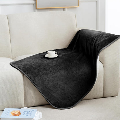 gogobunny Waterproof Blanket for Bed Couch Sofa, Liquid Pee and Fur Proof Pet Blanket for Dog Puppy Cat, Reversible Sherpa Fleece Throw Blanket Furniture Cover Protector (Grey, 50x60 inches)