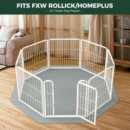FXW Washable Pee Pads for Dogs, Puppy Pads with Super Absorbent, Specifically Designed for FXW Rollick/Homeplus 24inch 6 Panels Dog Playpen, 39" x 63" Rectangle, Khaki, 1 Pack