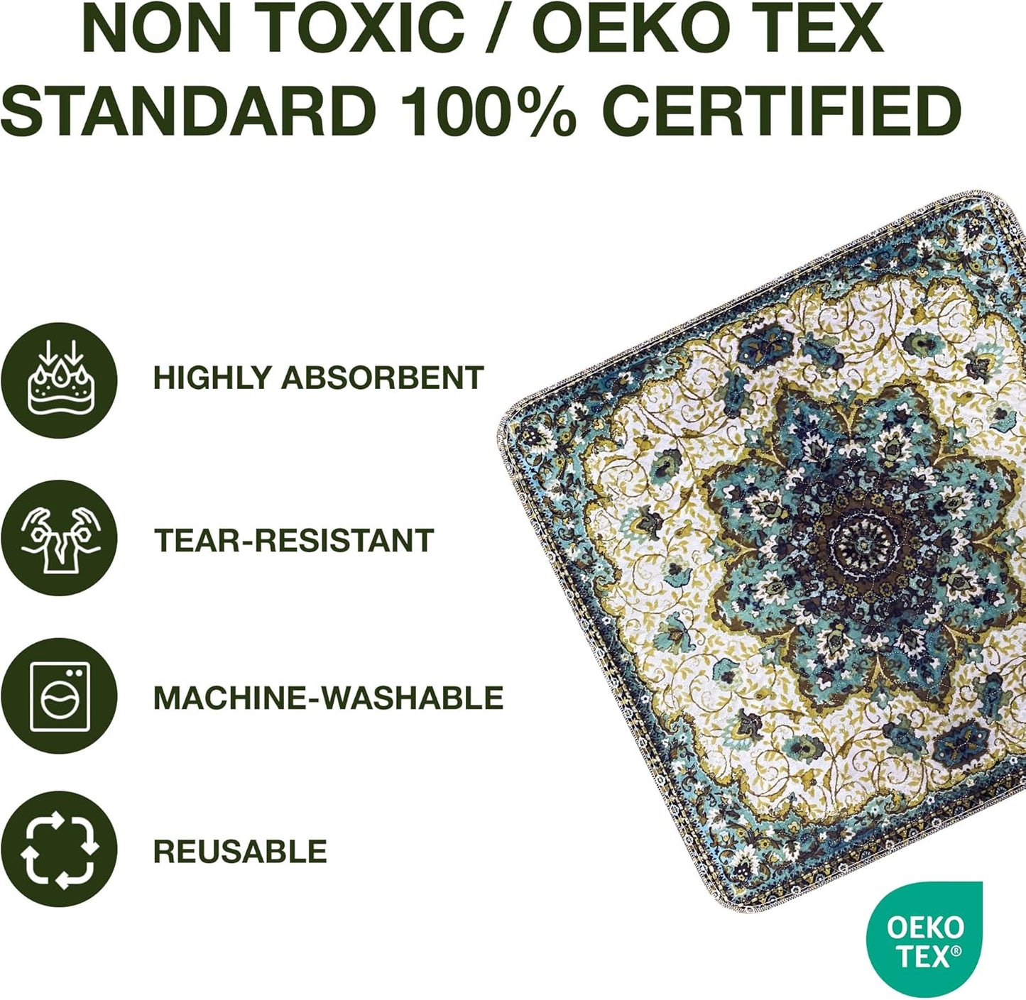PUPIBOO Washable Pee Pads for Dogs and Cats - Super Absorbent Reusable Puppy Training Pads - 100% Waterproof, Leak-Proof & Non-Slip Whelping Pads for Pet Housebreaking