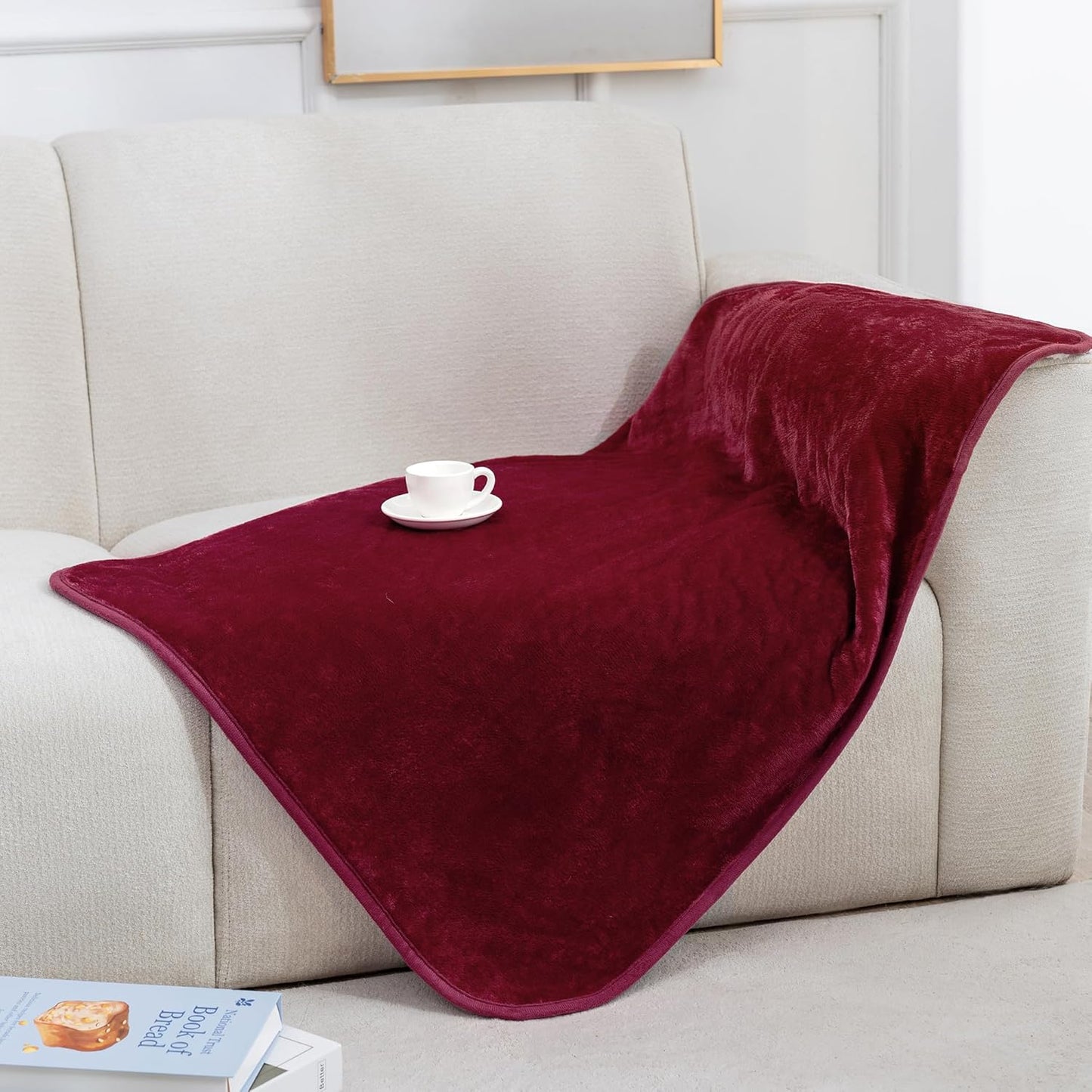 gogobunny Waterproof Blanket for Bed Couch Sofa, Liquid Pee and Fur Proof Pet Blanket for Dog Puppy Cat, Reversible Sherpa Fleece Throw Blanket Furniture Cover Protector (Grey, 50x60 inches)