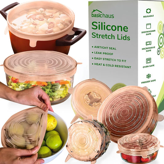 Reusable Silicone Can Lids – 2.6 Inch Can Covers for Dog & Cat Food – Universal Fit - Airtight Stretch Lids for Pet Food Cans, BPA-Free, Dishwasher Safe – 10 Pack