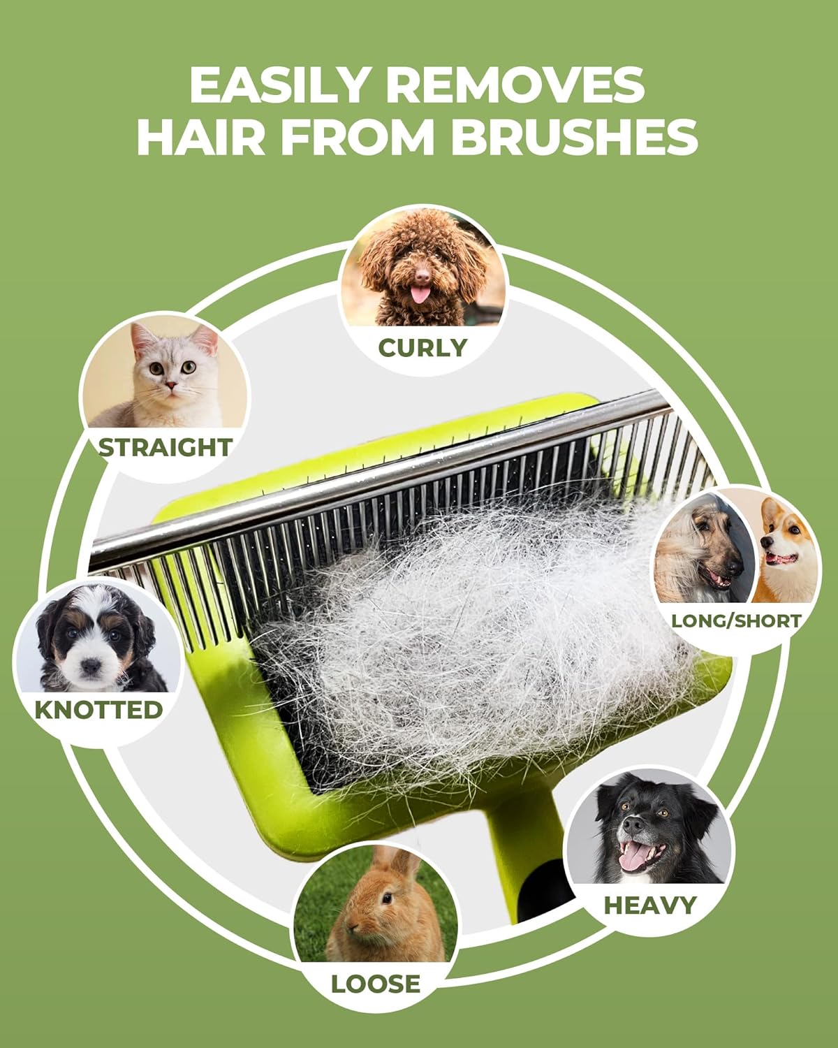 Dog Brush for Shedding,7 PCS Pet Grooming Brush Kit to De-fur & Hair Slicker Deshedding Brushes with Undercoat Rake Comb Bath Brush&Nail Clipper for Grooming Short Long Haired Dogs Cats Blue