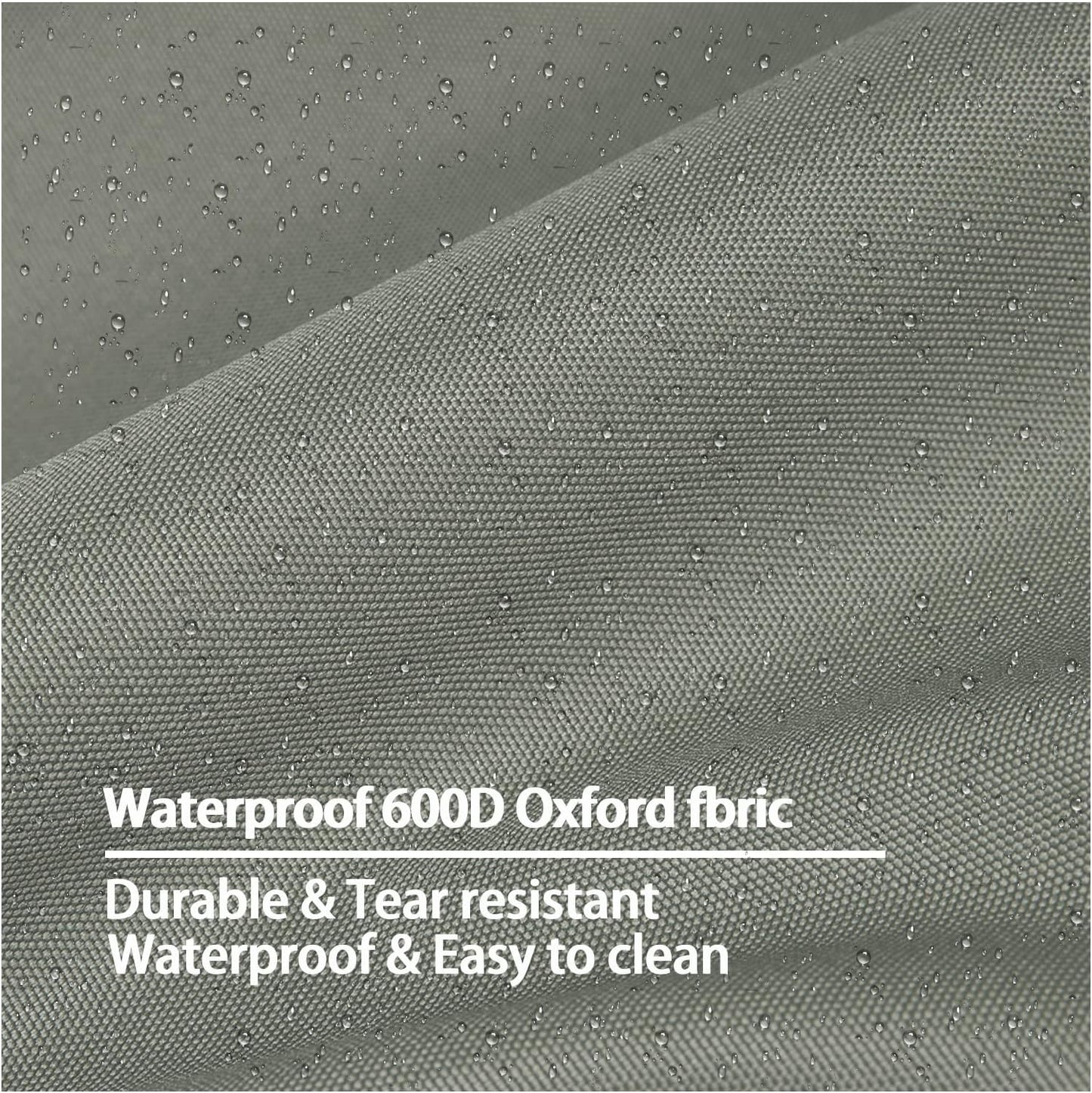 Dog Bed Cover,Waterproof Tough Plastic DIY Pet Bed Cover,Non Stick Hair Easy to Clean Rectangular Fillable Dog Bed Covers with Zipper(Dark Grey,44" L x 32" W x 4" Th,Cover Only)