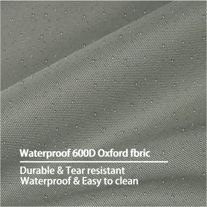 Dog Bed Cover,Waterproof Tough Plastic DIY Pet Bed Cover,Non Stick Hair Easy to Clean Rectangular Fillable Dog Bed Covers with Zipper(Dark Grey,44" L x 32" W x 4" Th,Cover Only)