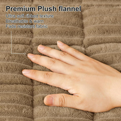 Smiry Couch Cover for Dogs, Non Slip Washable Sofa Protector for Pets, Soft Furniture Cover for Leather & Fabric Couches, Cozy Protect Against Fur, Dirt & Everyday Messes (Dark Grey, 27.6" x 59")