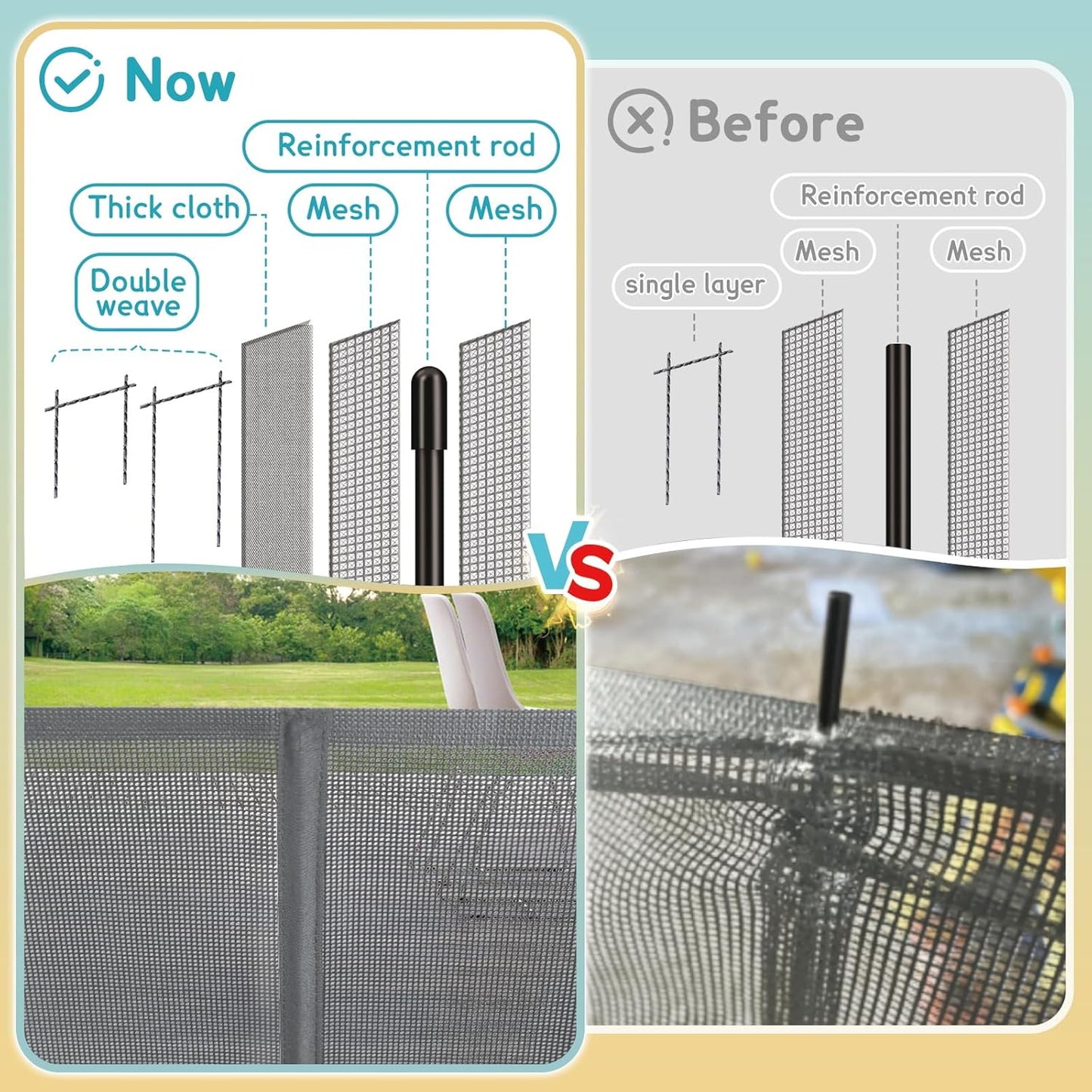 160 Inch Retractable Baby Gates Extra Wide, 42 Inch Extra Tall Retractable Gate, 13 FT Reinforced Retractable Dog Gate with Reinforcement Rod to Prevent Crawling Through, for Doorways, Stairs, Hallway