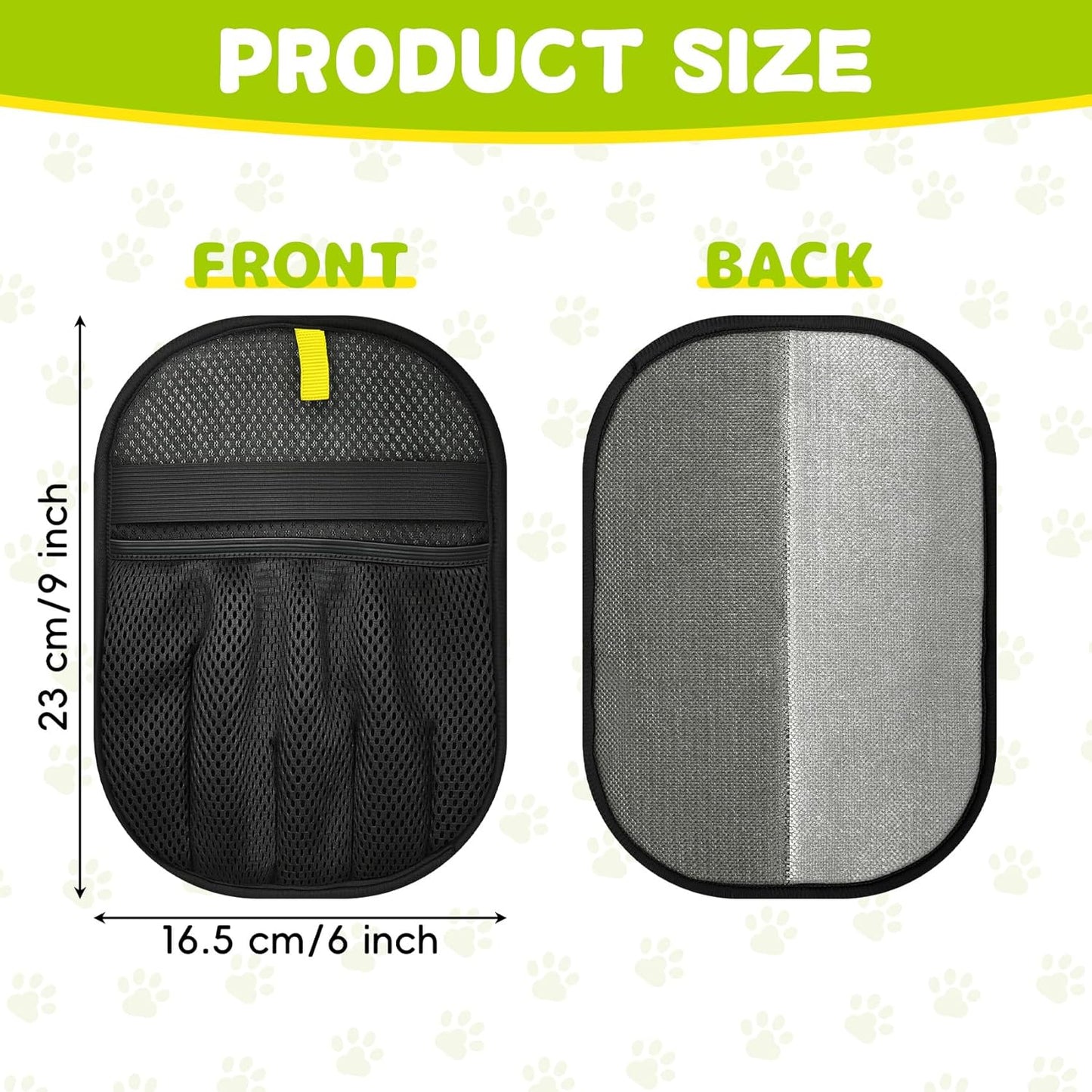 Pet Hair Removal Glove for Dog & Cat, Electrostatic Reusable Magic Brush Pet Hair Remover Tool, New Upgraded 5-Finger Design, Cleaning Static Cat Grooming Gloves for Furniture, Couch, Car Seat, Carpet