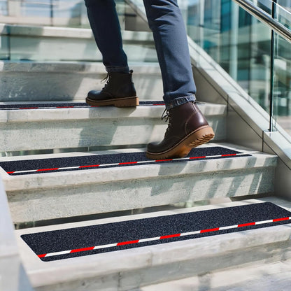 LifeGrip Stair Treads Non-Slip (15PCS), Anti Slip Transparent Stair Treads Tape for Indoor Wooden Step (4"X30"X15P-Treads)