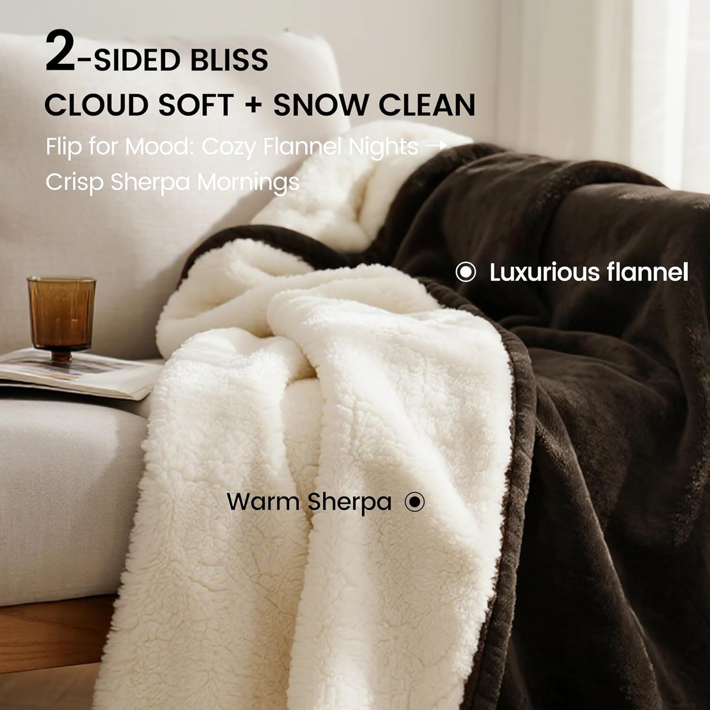 gogobunny Waterproof Blanket for Bed Couch Sofa, Liquid Pee and Fur Proof Pet Blanket for Dog Puppy Cat, Reversible Sherpa Fleece Throw Blanket Furniture Cover Protector (Grey, 50x60 inches)