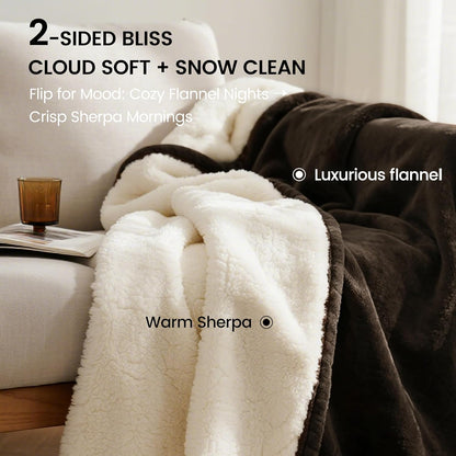 gogobunny Waterproof Blanket for Bed Couch Sofa, Liquid Pee and Fur Proof Pet Blanket for Dog Puppy Cat, Reversible Sherpa Fleece Throw Blanket Furniture Cover Protector (Grey, 50x60 inches)