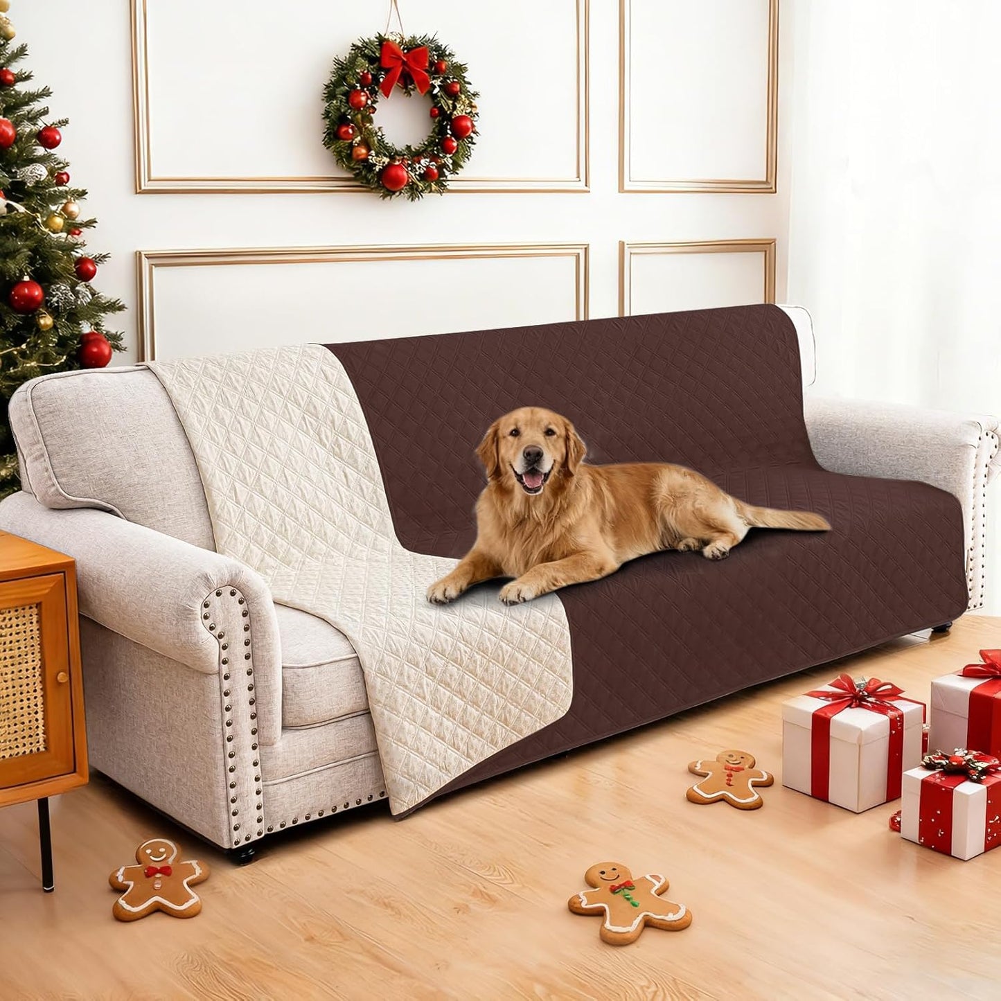 Waterproof Dog Blanket, Non-Slip Soft Pet Bed Cover, Couch Cover for Dogs Washable, Protects Sofa, Furniture, Crate, Car, Tear Resistant Leakproof Pet Blanket (30x70 Inch, Dark Grey)