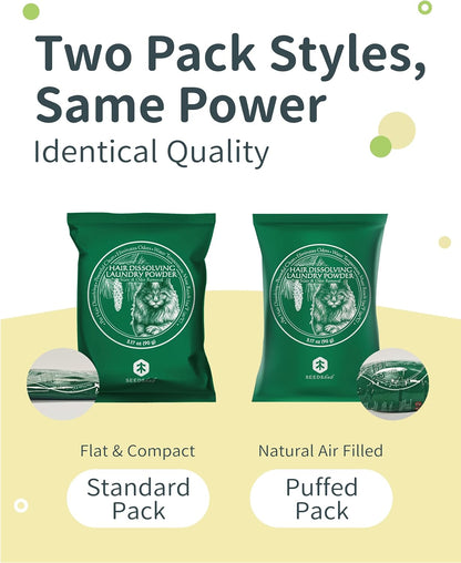 FurGone by Seedshub Pet Hair Odor & Stain Remover for Laundry, Upgraded Higher Hair Dissolution, 6-Month Supply, Based Powder Detergent for Clothes,Effective Dog & Cat Hair Remover,Septic Safe