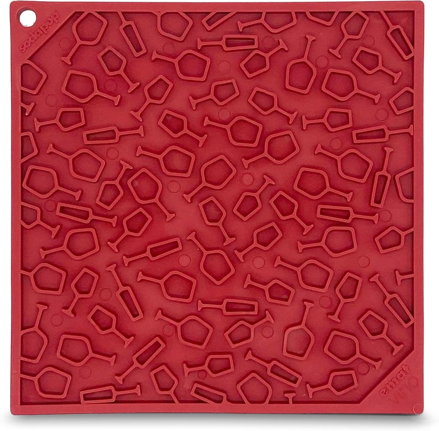 SodaPup Flower Power eMat – Durable Lick Mat Feeder Made in USA from Non-Toxic, Pet-Safe, Food Safe Rubber for Mental Stimulation, Avoiding Overfeeding, Fresh Breath, Digestive Health, & More