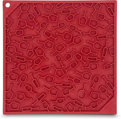 SodaPup Flower Power eMat – Durable Lick Mat Feeder Made in USA from Non-Toxic, Pet-Safe, Food Safe Rubber for Mental Stimulation, Avoiding Overfeeding, Fresh Breath, Digestive Health, & More