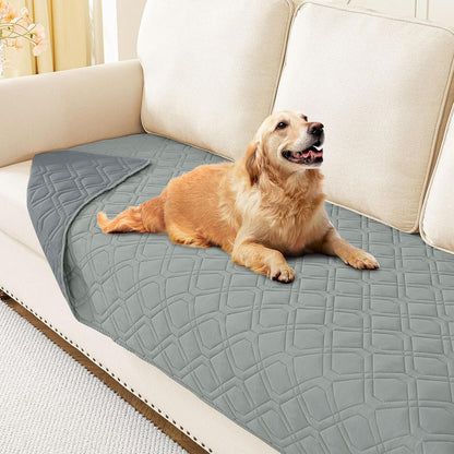hyha Waterproof Dog Bed Blanket, Soft Pet Blankets, Waterproof Couch Cover for Dogs, Reversible Sofa Covers Washable for Furniture (30x70 Inch, Taupe/Beige)
