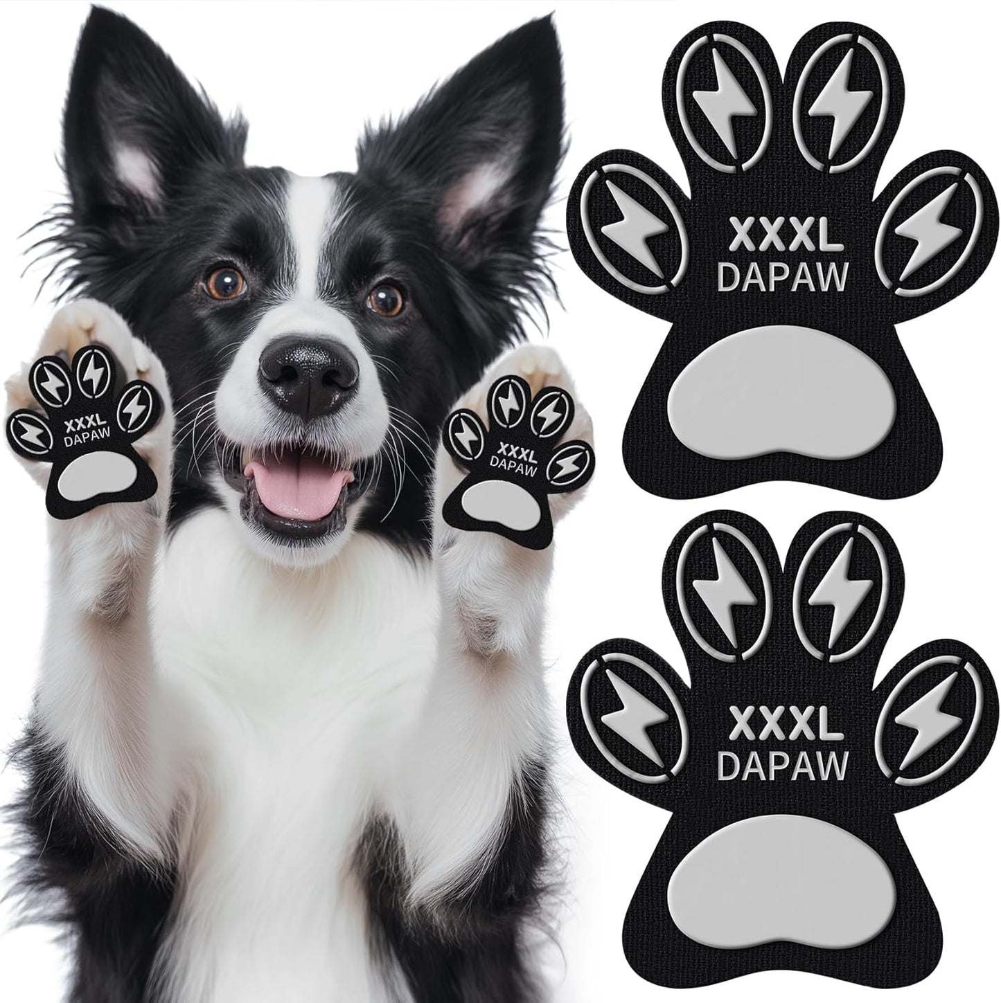 Dapaw Anti-Slip Dog Paw Pads, Paw Grip for Senior Dog on Hardwood & Tile Floors, Protector Pads for Hot Pavement, Paw Stickers for Dogs Feet with Strong Traction (5 Sets, 20 Pcs) L