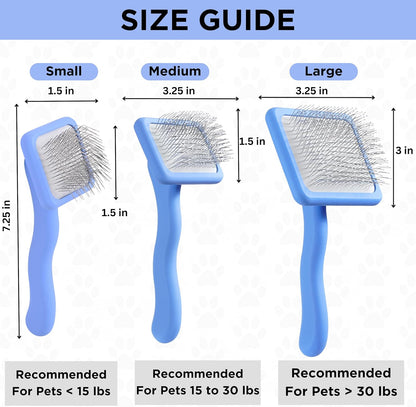We Love Doodles Large Slicker Brush & Lavender Detangler Spray Pack - for Long-Haired Dogs, Dog Leave-In Conditioner for Reducing Mats, Knots & Tangles, Dematting & Conditioning Kit, 16 oz