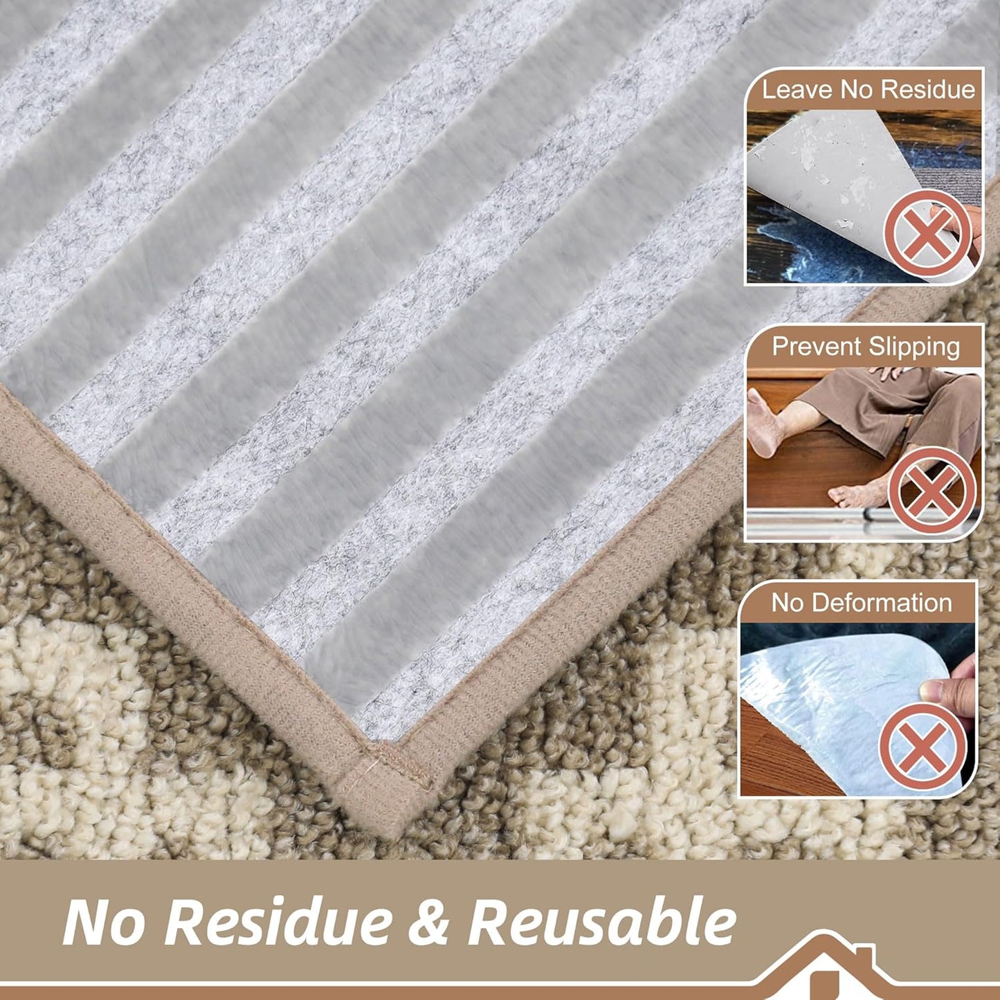 BEQHAUSE Non Slip Stair Treads for Wooden Steps Indoor Washable Stair Runner 28inX9in Polyester Durable Stair Treads Carpet for Dogs,Kids and Elders 15pcs,Dark Grey