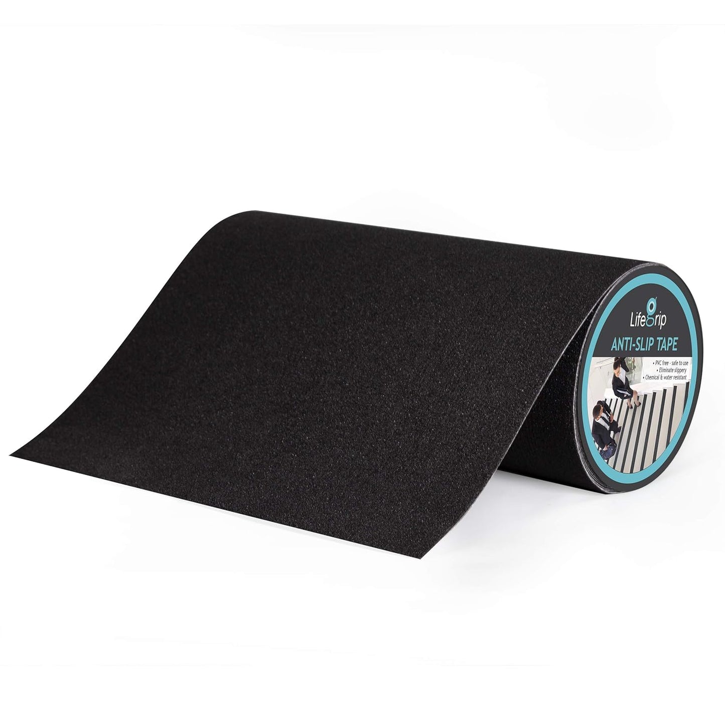 LifeGrip Anti Slip Transparent Anti Slip Tape, 4 inch by 30 feet, Non-Slip Traction Grip Tape to Tubs, Boats, Stairs, Clear, Soft, Comfortable for Bare feet (4" X 30')
