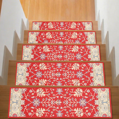 Stair Treads with Non-Slip Rubber Backing, Stair Treads for Wooden Steps, Indoor Stair Carpet Runners, Stair Rugs and Mats for Kids and Dogs, Gray, 8" x 30", 7 Pieces