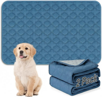 FunFurry Washable Pee Pads for Dogs - 4 Pack Reusable Pee Pads，Waterproof Puppy Pads，Pet Training Pads，Super Absorbent with Dog Paw Shape Non-Slip Backing (Cream, 18" X 24" - 4 Pack)