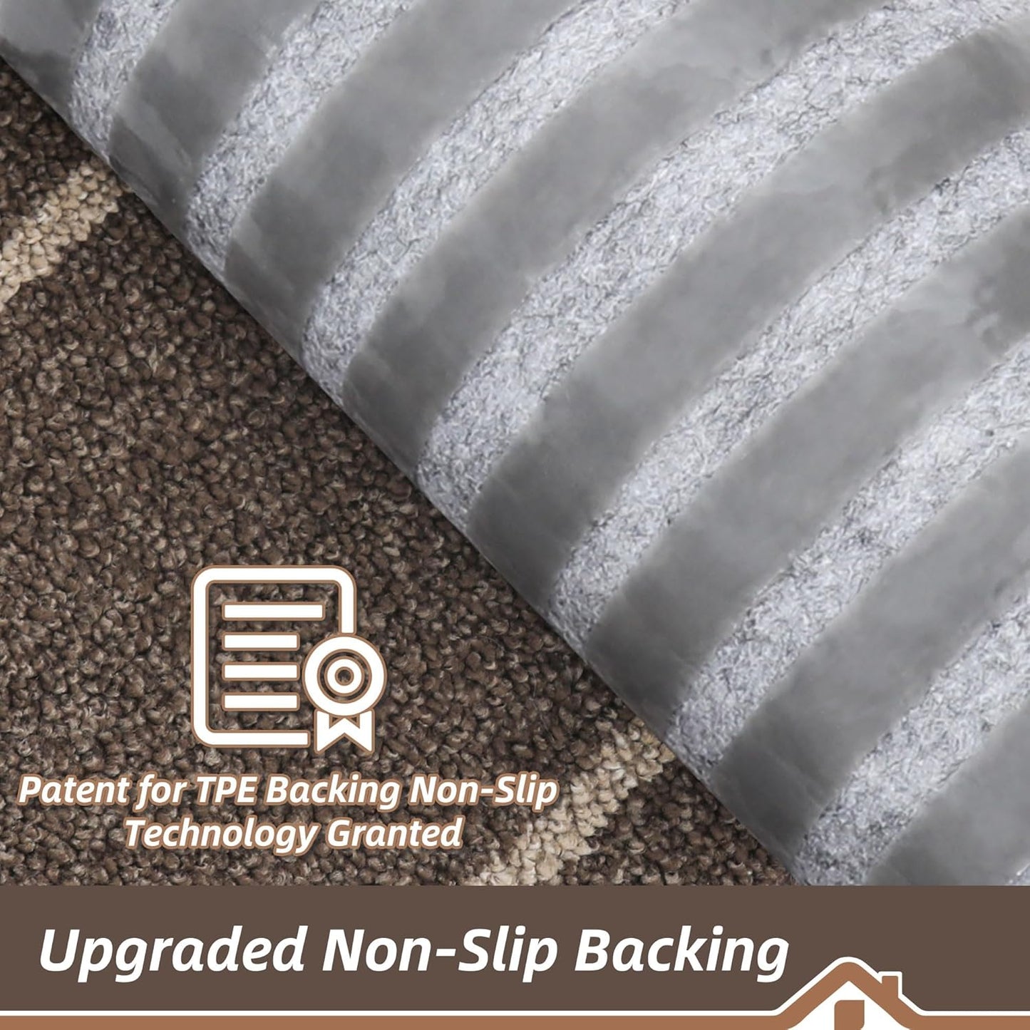 BEQHAUSE Non Slip Stair Treads for Wooden Steps Indoor Washable Stair Runner 28inX9in Polyester Durable Stair Treads Carpet for Dogs,Kids and Elders 15pcs,Dark Grey