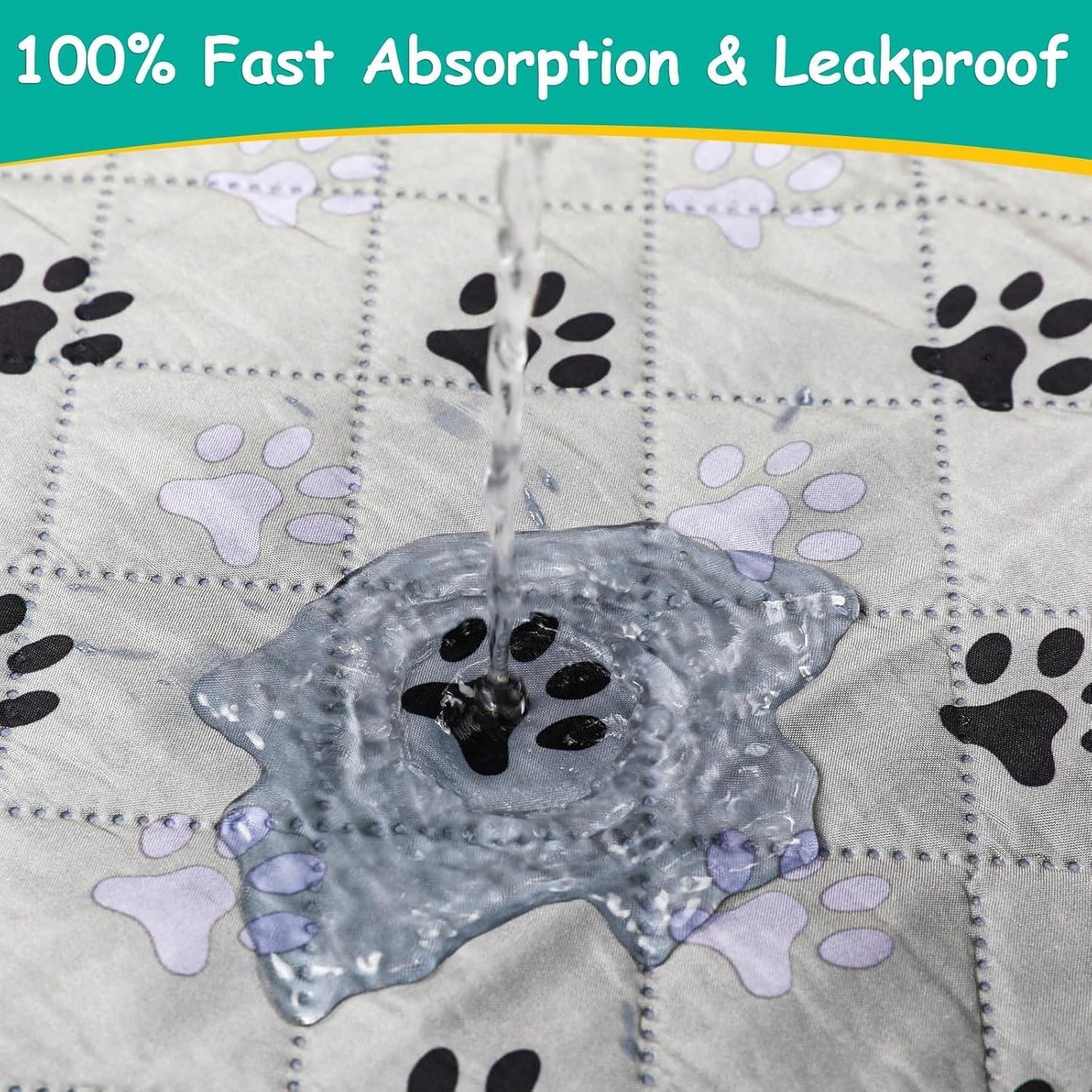 FURWEY 2 Pack Extra Large 72"X72" Washable Pee Pads for Dogs Super Absorbent Dog Training Pads Non-Slip Waterproof Pet Training Pads Mats Whelping Pads for Dogs Cats Puppy
