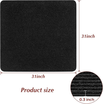Stair Treads Non-Slip 16 Pack 8"x30" - Carpet Stair Runner for Indoor Wooden Steps with TPE Backing & Anti-Skid Surface, Reusable Adhesive Safety Rug for Kids/Elder/Pet-Friendly - Brown