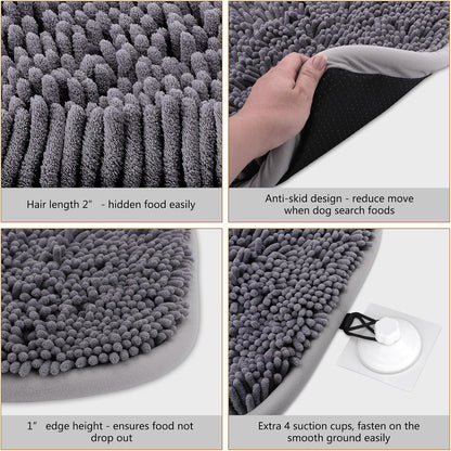 Rundik Snuffle Mat for Dogs, 17'' x 21'' Dog Sniffing Interactive Feeding Game Boredom, Puzzle Toys Encourages Natural Foraging Skills and Stress Relief Small/Medium/Large Dogs