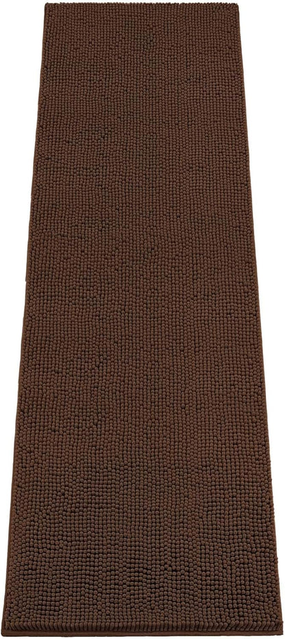 Absorbent Dog Door Mat for Muddy Paws, 60" x 24" Chenille Indoor Mats for Entryway, Trap Dirt Front Door Mat Indoor Entrance Washable Non Slip Soft