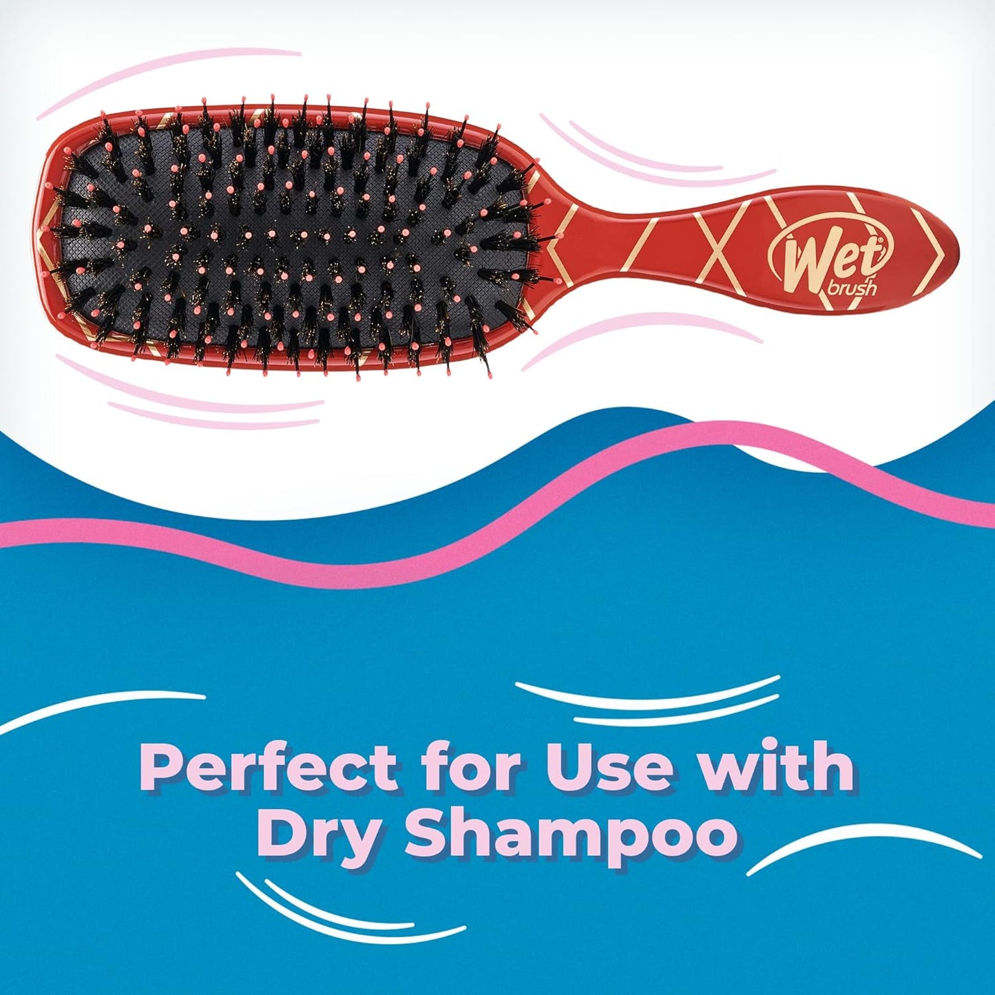 Wet Brush Pet Hair Brush, Smooth, Shiny Fur, Dog and Cat Hairbrush, De-Shedding Comb & Dematting Tool for Grooming Long or Short-Haired Dogs, Tangle-Free for Less Pulling & Tugging, Teal