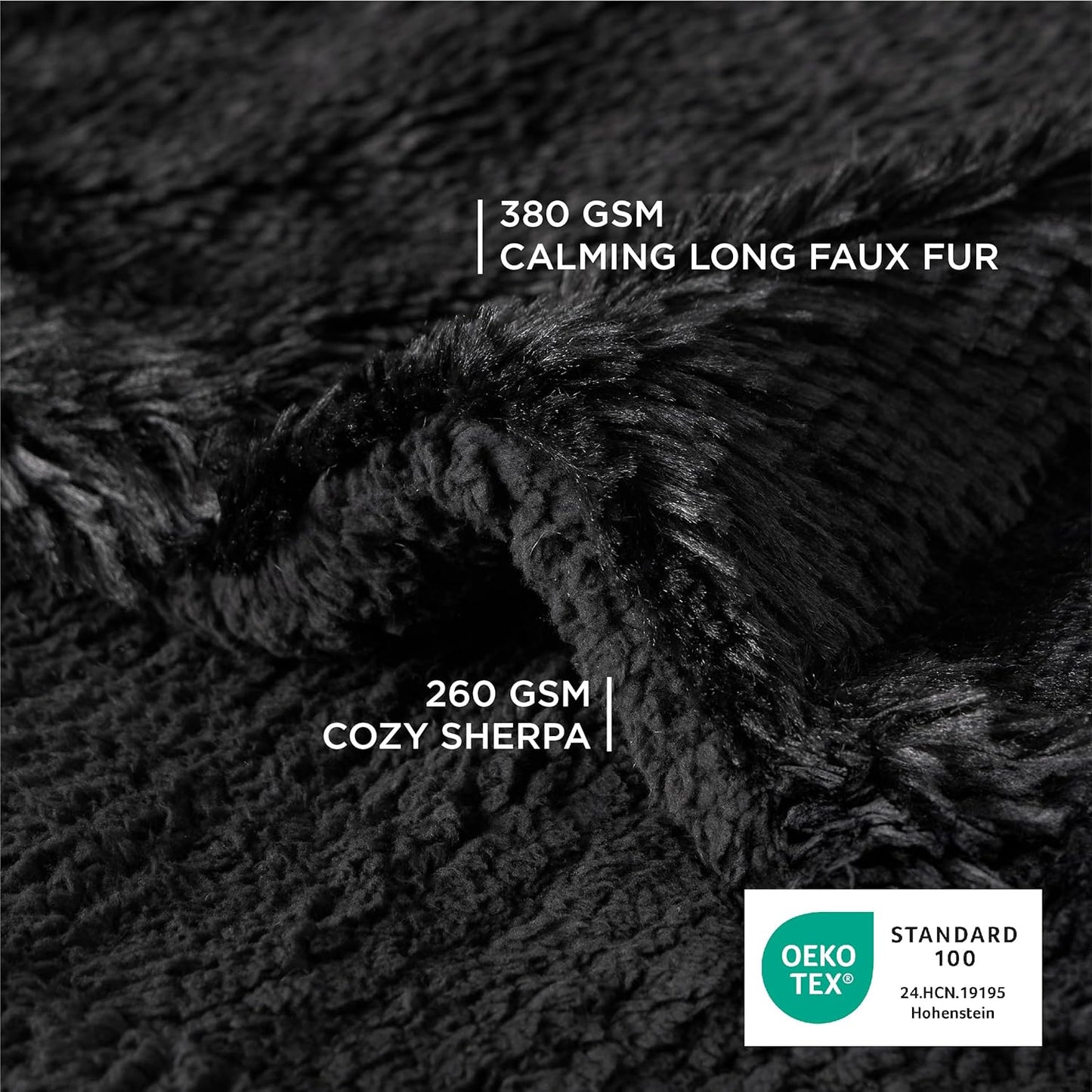 Bedsure Dog Blankets for Large Dogs, Fluffy Waterproof Dog Blanket for Couch Protector and Bed Washable, Fuzzy Faux Fur Pet Throw Blankets for Calming, Dog Accessories, XL, 50×60 inch, Tie-dye Grey