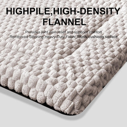 Dog Bed Mat, Reversible Crate Pad & Cute Dog Bed - Machine Washable Kennel Mat with Ultra Soft for Small Dogs (Cool/Warm), 24" x 18", Grey&Star