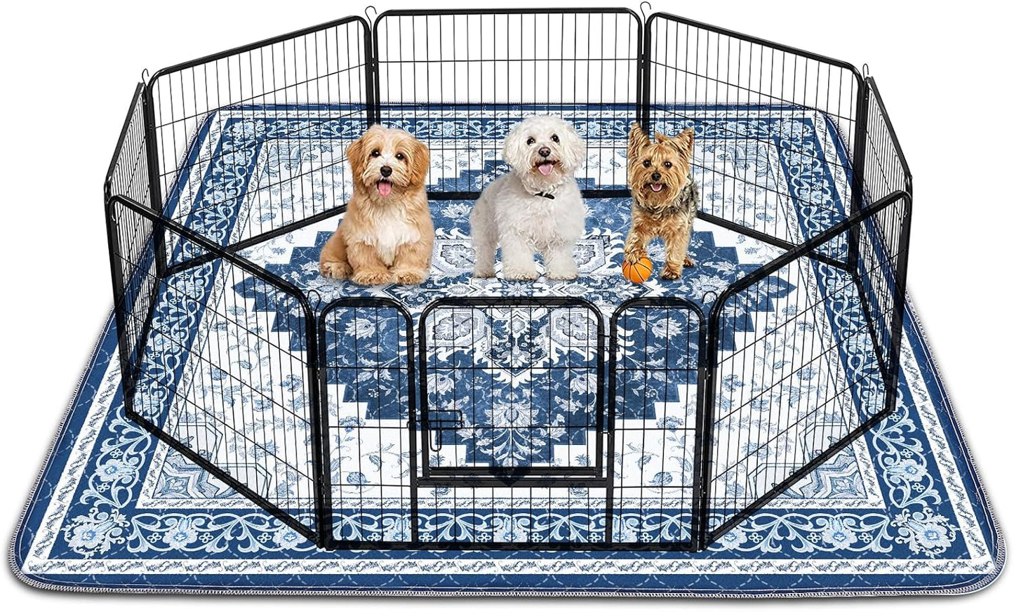INVENHO Washable Pee Pads for Dogs 72"x72" Reusable Dog Pads Extra Large Upgrade Non-Slip Dog Pee Pads Heavy Absorbency Puppy Pee Pads Quick Dry Whelping Pads/Waterproof Puppy Training Pad