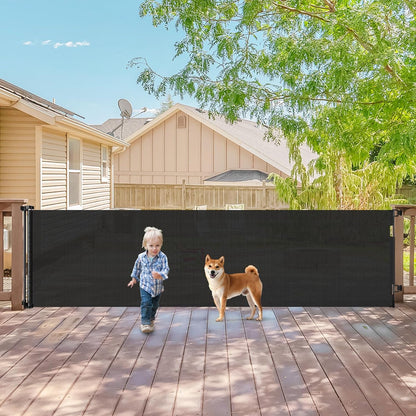 Extra Wide Baby Gate for Large Openings Retractable Baby Gates Indoor Outdoor Extra Long Dog Gate for Doorway Stair Gates for Kids or Pets Extra Large Dog Gate for Stairs