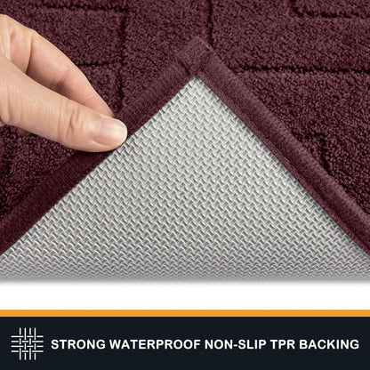 PURRUGS Dirt Trapping Door Mat 20" x 31.5", Non-Slip Machine Washable Entry Rug, Dog Doormat, Indoor Front Door Mat, Super Absorbent Entryway Rug for Muddy Shoes & Paws, Taupe