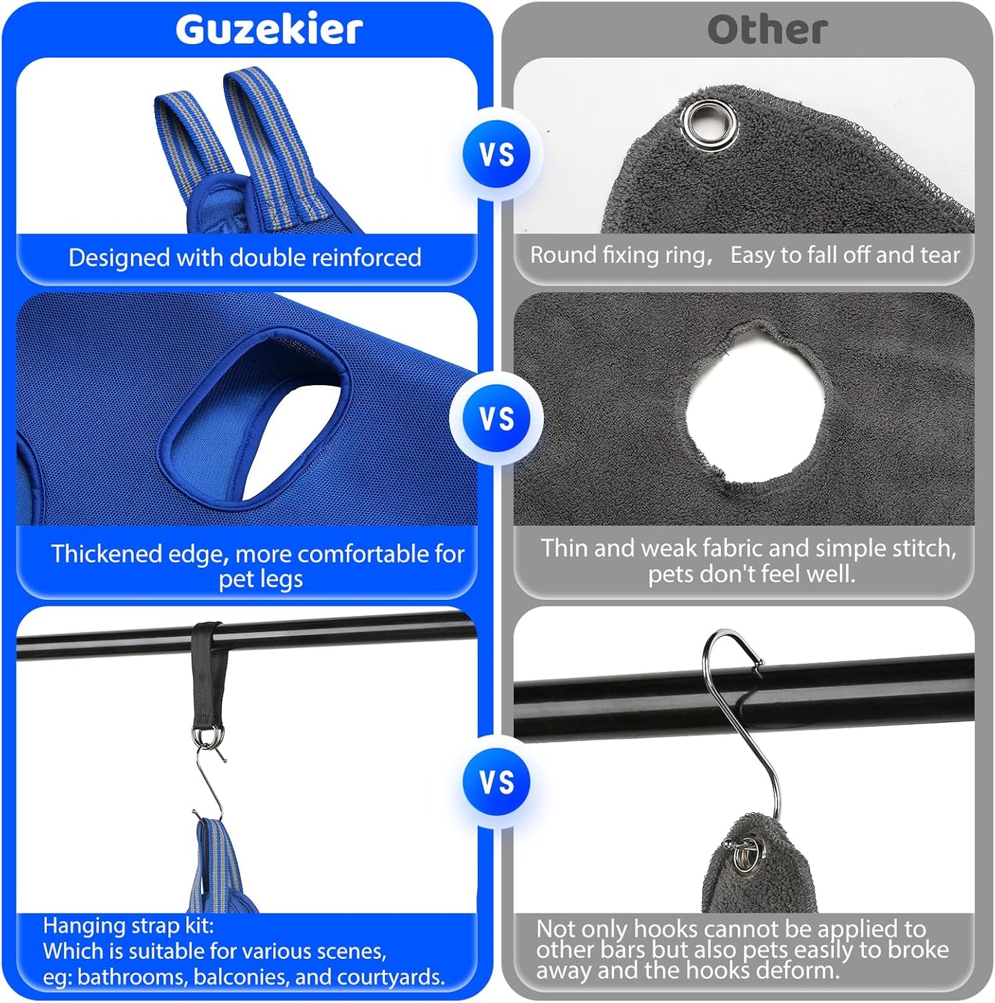 Guzekier Dog Grooming Hammock Harness for Dogs, Dog Nail Clipper
