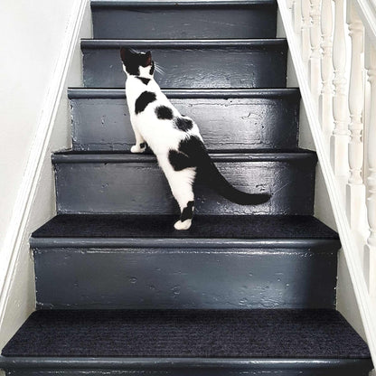 Extra Wide Non Slip Stair Treads for Wooden Steps – 15 Pack 9" x36'' Extra Wide Carpet Runners with Reusable Adhesive, Step Pads for Dogs, Kids, Seniors, Machine Washable – Geige