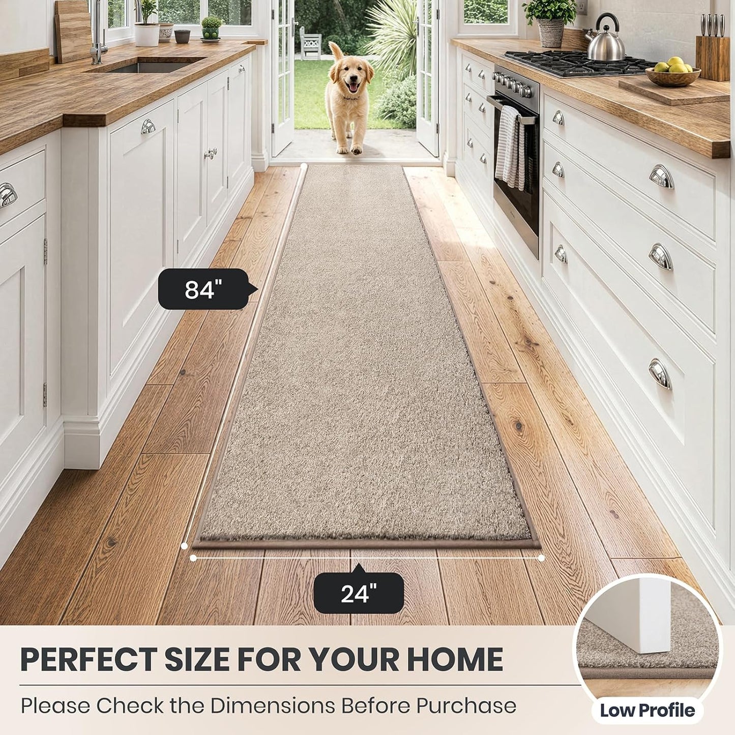 PURRUGS Dirt Trapping Door Mat 20" x 31.5", Non-Slip Machine Washable Entryway Rug, Dog Doormat, Indoor Front Door Mat, Super Absorbent Entry Rug for Muddy Shoes & Paws, Bluish Grey-Black