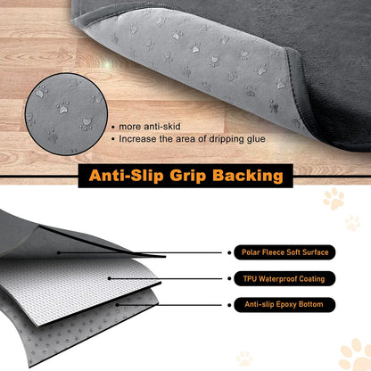 Dog Pee Pad Washable Extra Large, Instant Absorb Thicker Training Pads Non-Slip Pet Playpen Mat, Waterproof Reusable Floor Mat Ideal for Puppy Senior Dog Whelping Incontinence Housebreaking 65x48 Inch