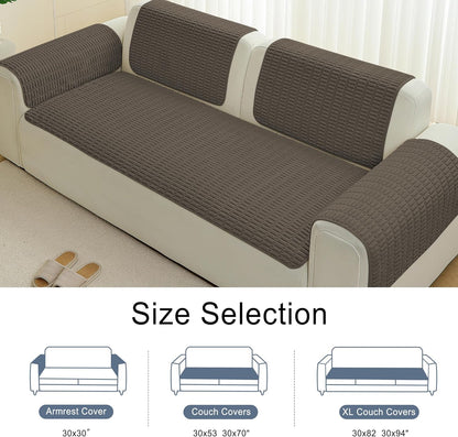 Waterproof Couch Cover for Dogs Washable, Non Slip Back Sectional Sofa Covers for 3 Cushion Couch Pet Friendly, Soft Dog Bed Cover. (Coffee, 30" x 53")