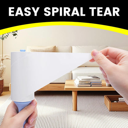 TAPEBEAR Lint Rollers 360Sheets with 2 Handles, Sticky Roller for Pet Hair Lint Debris, Easy Start Easy Spiral Tear Dog and Cat Lint Remover for Clothes Sofa Bed Furniture Carpet Car Seat
