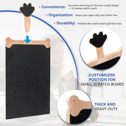 Dog Scratch Board Large Scratching Pad Multi-Functional Trimming Tool Alternative to Dog Nail Clippers and Pet Grinders Pet Nails Care for Dogs&Cats,Interactive Grooming Tool