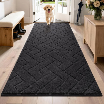 PURRUGS Dirt Trapping Door Mat 20" x 31.5", Non-Slip Machine Washable Entry Rug, Dog Doormat, Indoor Front Door Mat, Super Absorbent Entryway Rug for Muddy Shoes & Paws, Taupe