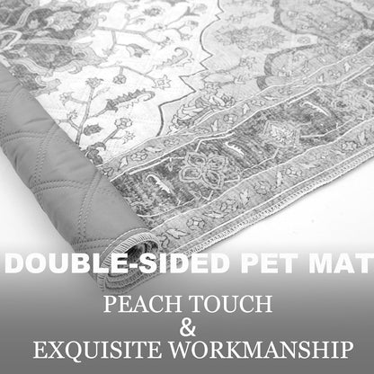 Waterproof Pet Couch Cover Washable, Stylish Reversible Pet Blanket, Soft Sofa Furniture Protector for Dogs Kids Pets.(Gray/Light Gray, 30"x70")
