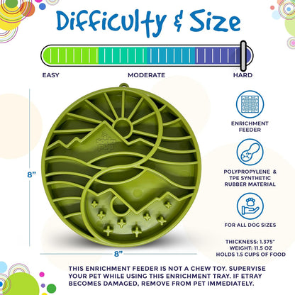 SodaPup Honeycomb Enrichment Bowl – Durable Slow Feeder Bowl Made in USA from Non-Toxic, Pet-Safe, Food Safe Material for Mental Stimulation, Slowing Down Eating, Healthy Digestion, & More