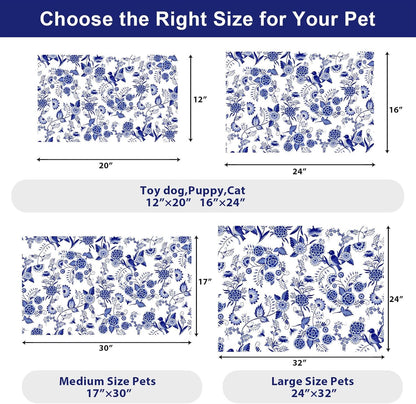 Dog Food Mats for Floors Waterproof Mat for Cat Food and Water Bowls - Absorbent Quick Dry Non Slip Mat for Pet Feeding